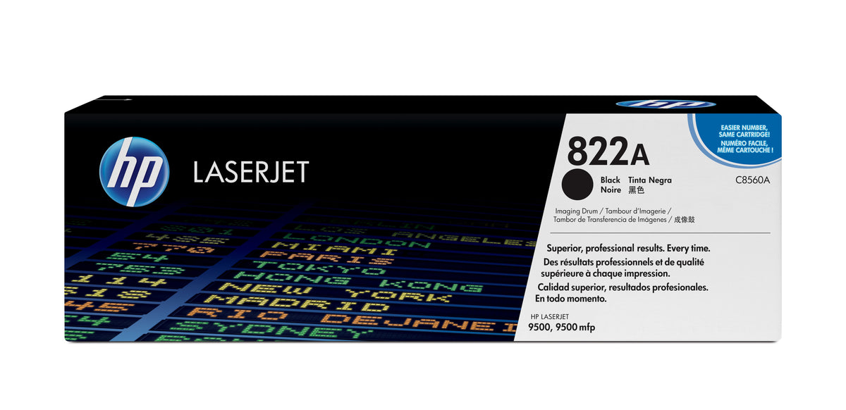 HP 822A Black LaserJet Imaging Drum Tonerkassett Svart