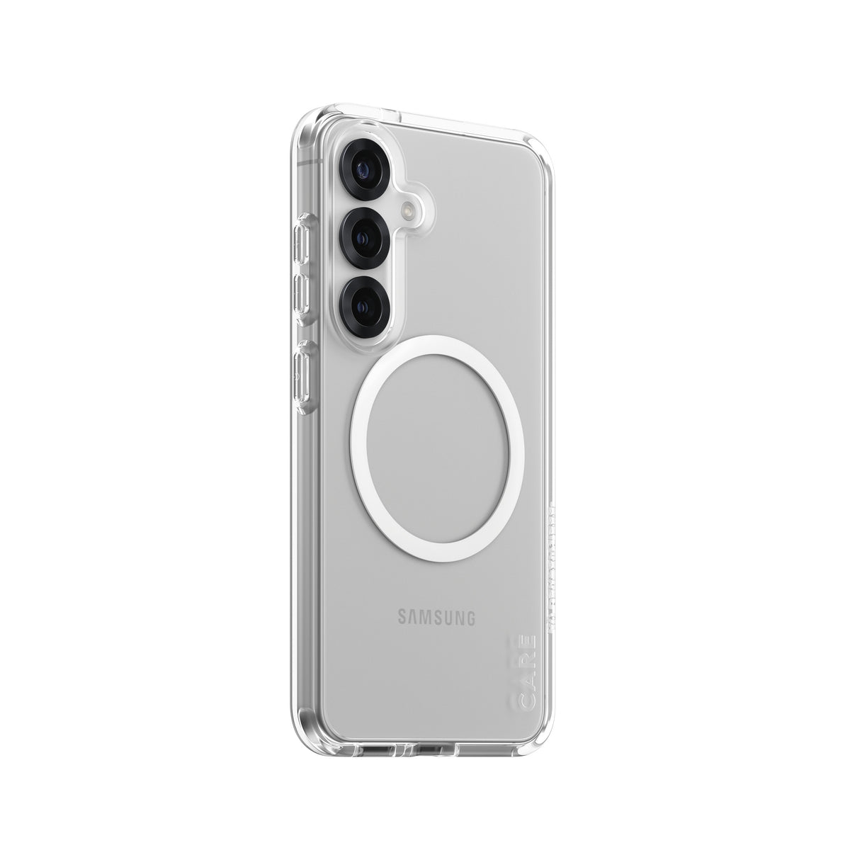 PanzerGlass CARE by Urban Combat Case Transparent w. White Qi Compatible Samsung