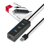 Axagon HUE-S2BL gränssnittshubbar USB 3.2 Gen 1 (3.1 Gen 1) Type-A 5000 Mbit/s Svart