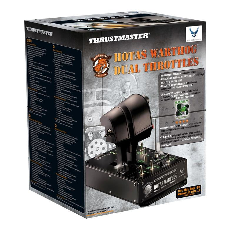 Thrustmaster HOTAS Warthog Dual Throttles Svart USB Flykt Sim PC