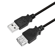 LogiLink CU0011B USB-kablar USB 2.0 3 m USB A 0,48 Gbit/s Svart