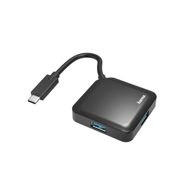 Hama 00200112 gränssnittshubbar USB 3.2 Gen 1 (3.1 Gen 1) Type-C 5000 Mbit/s Svart
