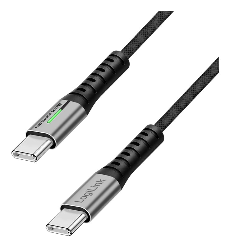 LogiLink CU0431 USB-kablar USB 3.2 Gen 2x2 0,5 m USB C 20 Gbit/s 100 W Svart