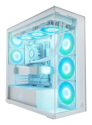 ARCTIC Xtender White (Clear Glass) Midi Tower Vit