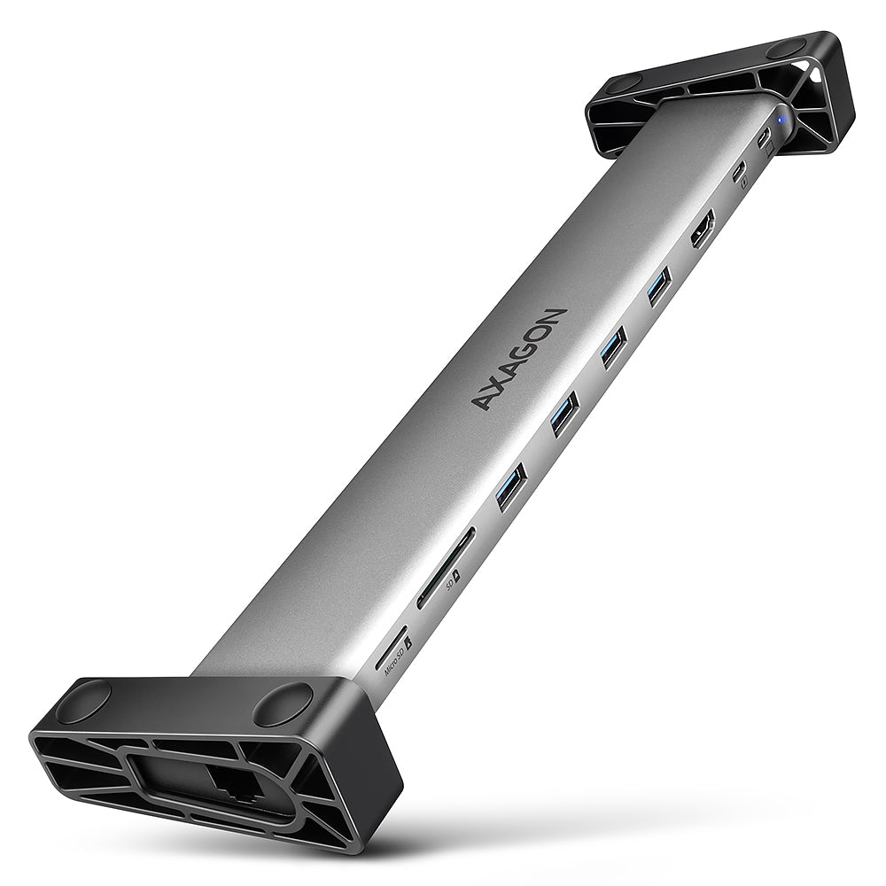Axagon HMC-10HLS dockningsstationer för bärbara datorer Kabel USB 3.2 Gen 1 (3.1 Gen