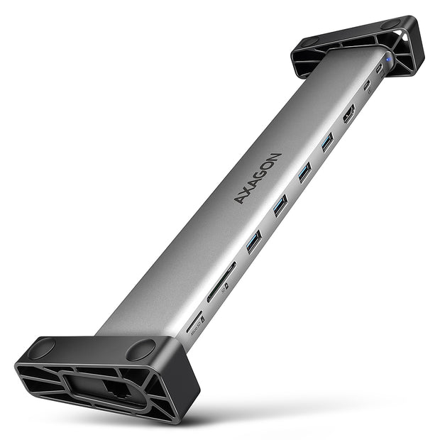 Axagon HMC-10HLS dockningsstationer för bärbara datorer Kabel USB 3.2 Gen 1 (3.1 Gen 1) Type-C Svart