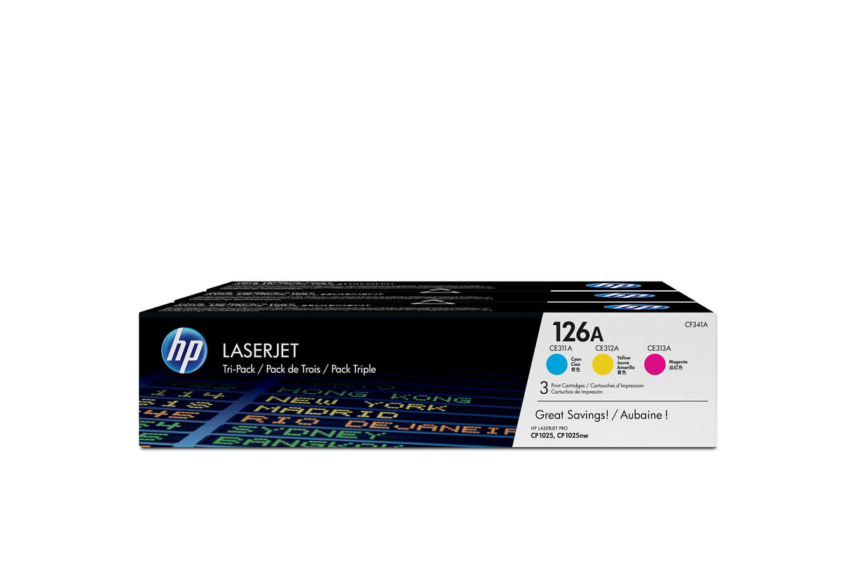 HP 126A cyan/magenta/gul LaserJet-tonerkassett