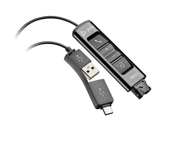 HP Poly DA85 USB till QD-adapter hörlurstillbehör