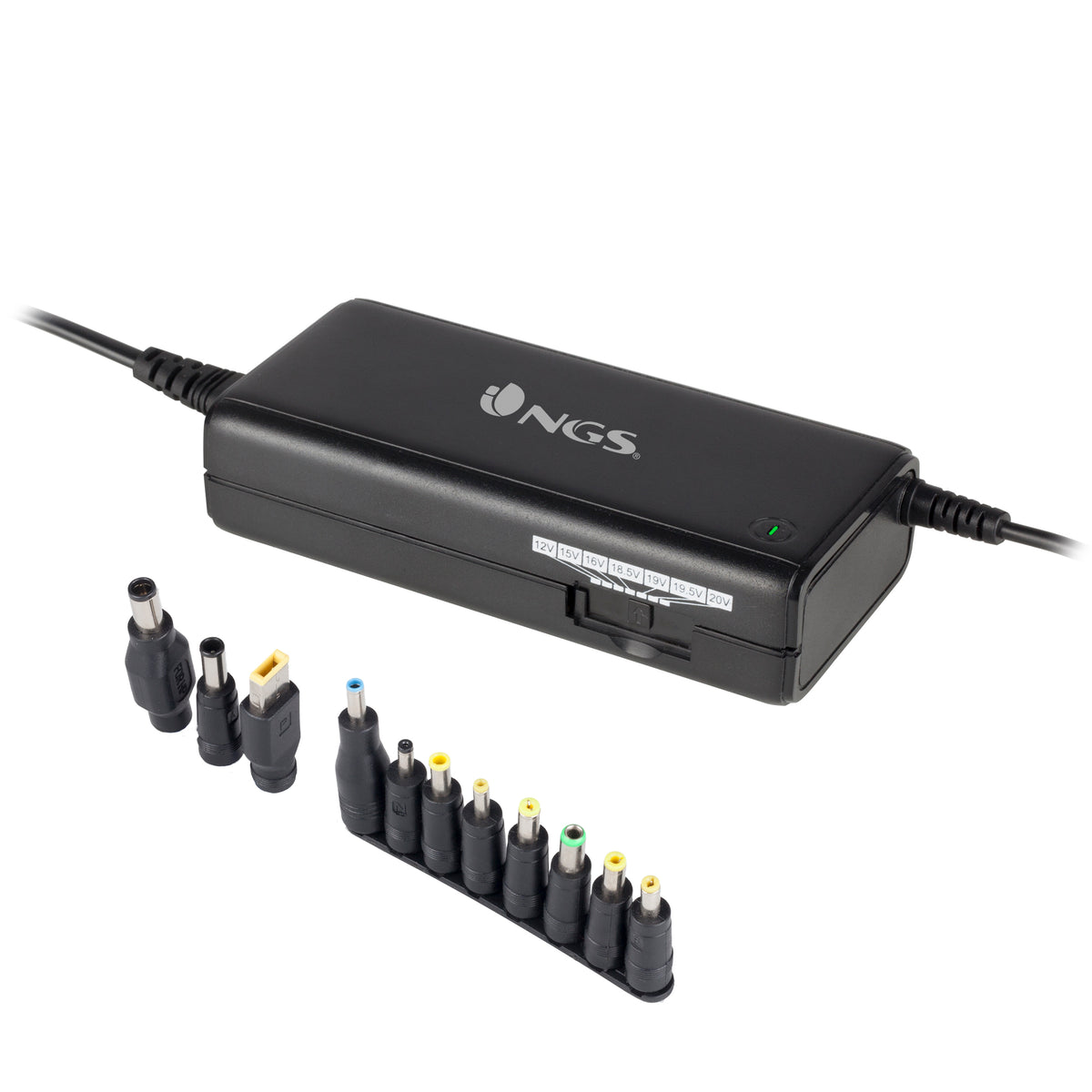 NGS Ban eladaptrar inomhus 90 W Svart