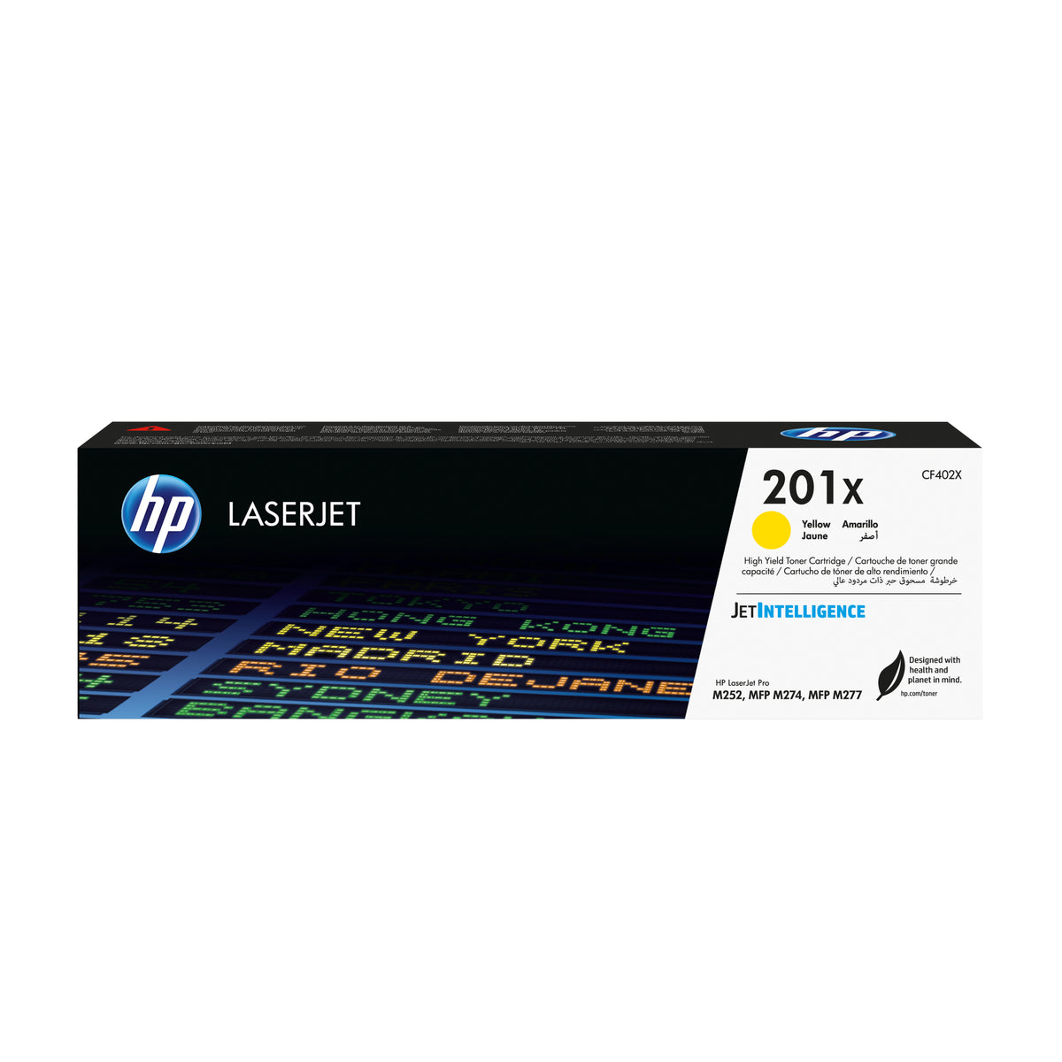 HP 201X gul original LaserJet-tonerkassett med hög kapacitet