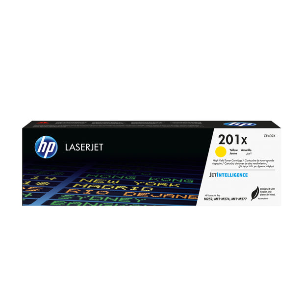 HP 201X gul original LaserJet-tonerkassett med hög kapacitet