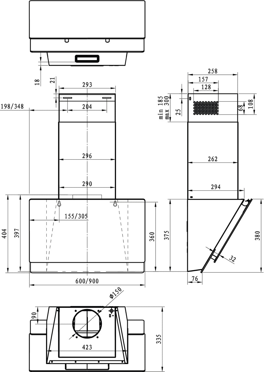 Gorenje WHI649EXBG Väggmonterad Silver