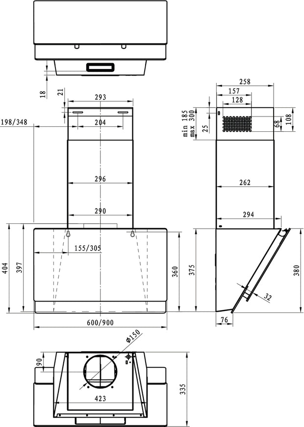 Gorenje WHI649EXBG Väggmonterad Silver köksfläktar