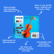 Epson Multipack med 6 färger 250XL Violin Claria Photo HD-bläck
