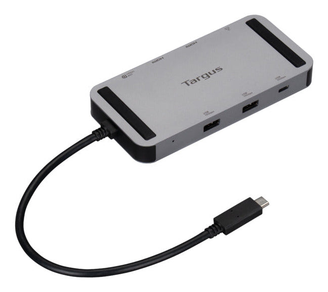 Targus DOCK429GL dockningsstationer för bärbara datorer Kabel USB4 Silver