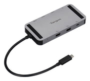 Targus DOCK429GL dockningsstationer för bärbara datorer Kabel USB4 Silver