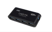 LogiLink USB 3.0 4x 5000 Mbit/s Svart