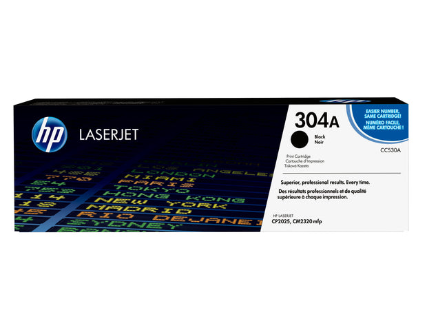 HP 304A svart original LaserJet tonerkassett