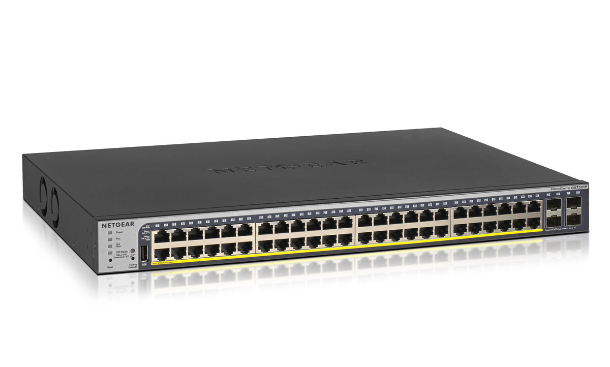 NETGEAR GS752TP hanterad L2/L3/L4 Gigabit Ethernet (10/100/1000) Strömförsörjning