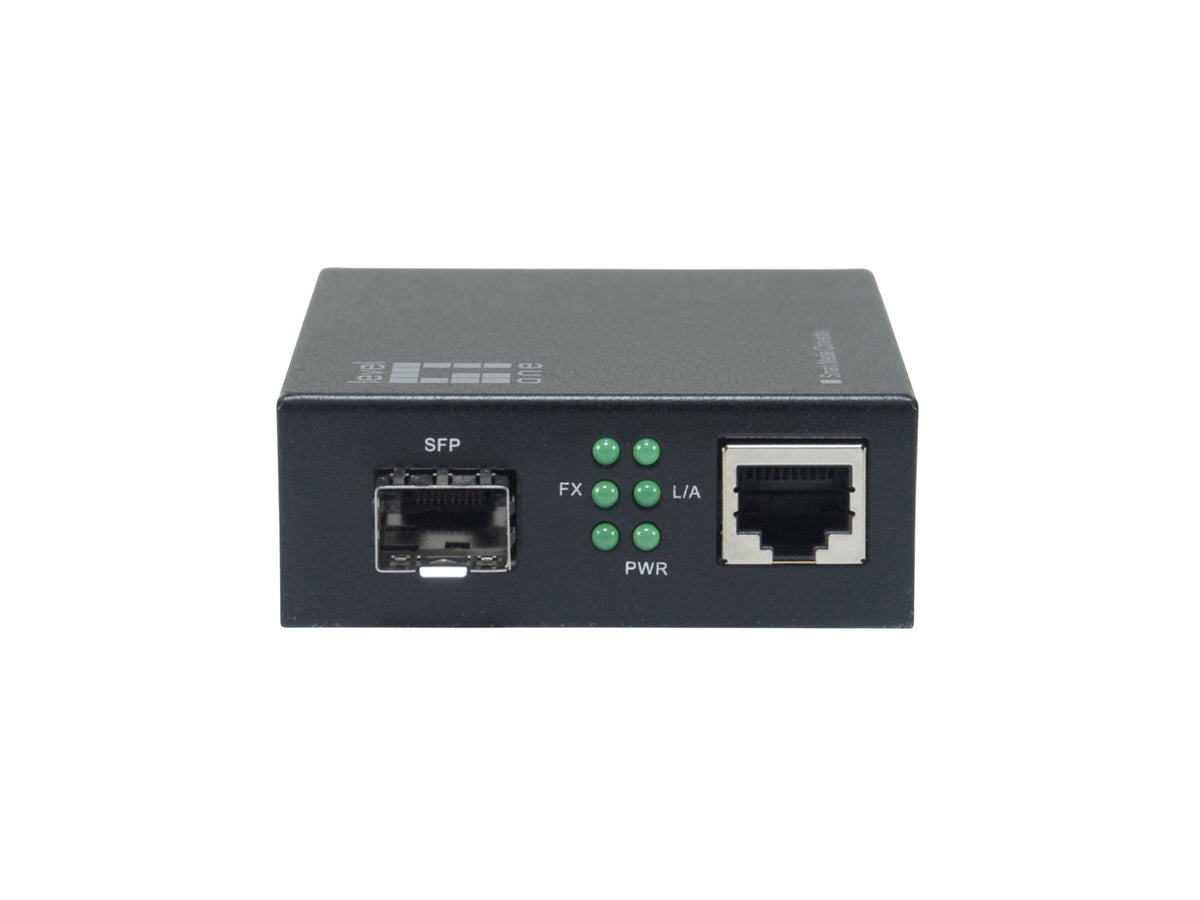 LevelOne GVM-2000 mediakonverterare för nätverk 1000 Mbit/s Svart - 1x1G