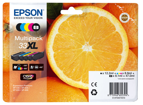 Epson Oranges 33XL Apelsiner bläckpatron