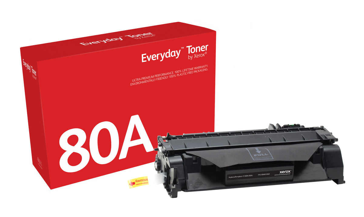 Everyday Svart Toner by Xerox compatible with HP 80A (CF280A)