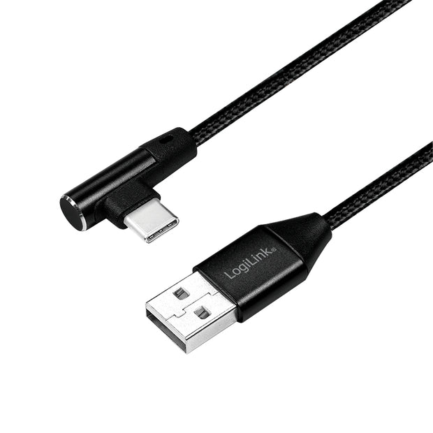 LogiLink CU0137 USB-kablar USB 2.0 0,3 m USB A USB C 0,48 Gbit/s Svart