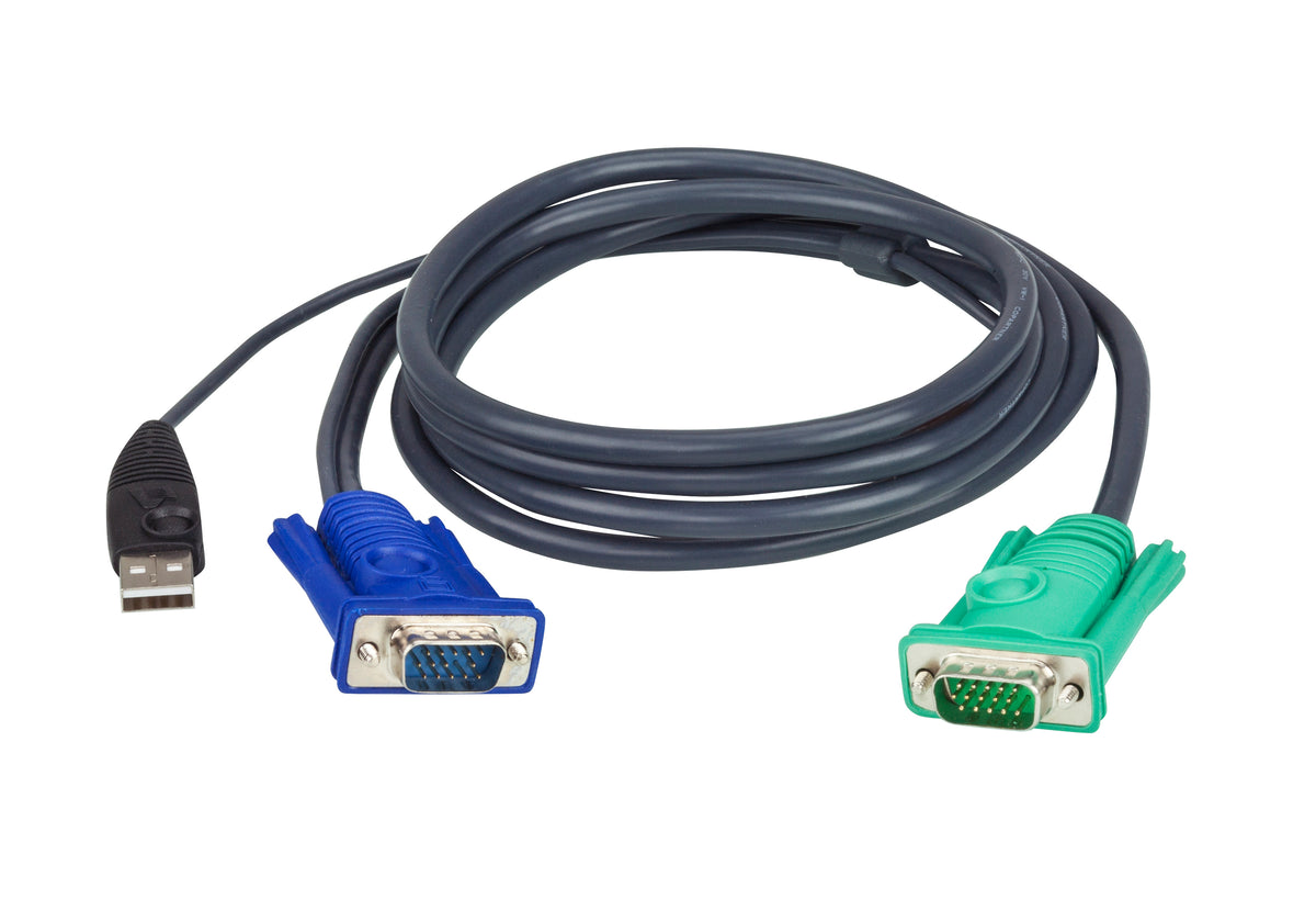 ATEN 5 M USB KVM-kabel med 3-i-1 SPHD