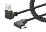 Manhattan 356220 USB-kablar 1 m USB A USB C Svart