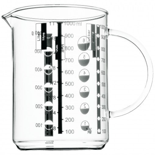 WMF 0605972000 måttsats 1 l Glas