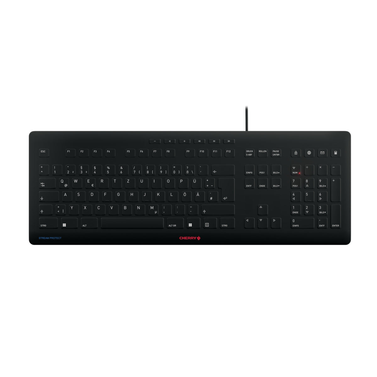 Contour Design Stream tangentbord Universal USB QWERTZ tyska Svart