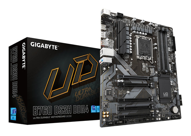 GIGABYTE B760 DS3H DDR4 moderkort Intel B760 Express LGA 1700 ATX