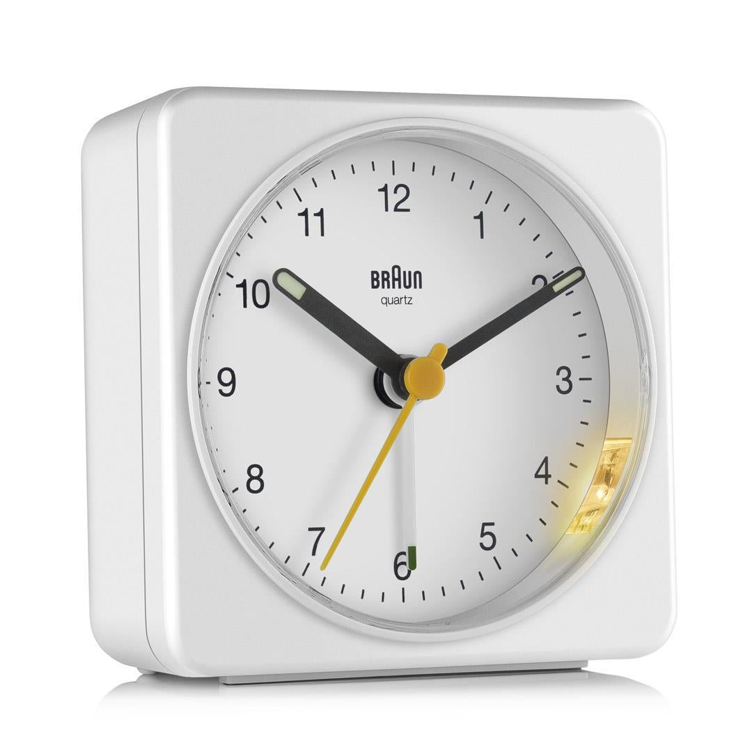 Braun BC03W Quartz-väckarklocka Vit