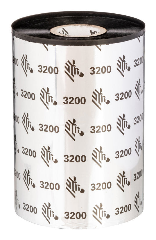 Zebra 3200 Wax/Resin värmeband 74 m Svart