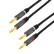 LogiLink CA1210 ljudkabel 3 m 2 x Banana Svart