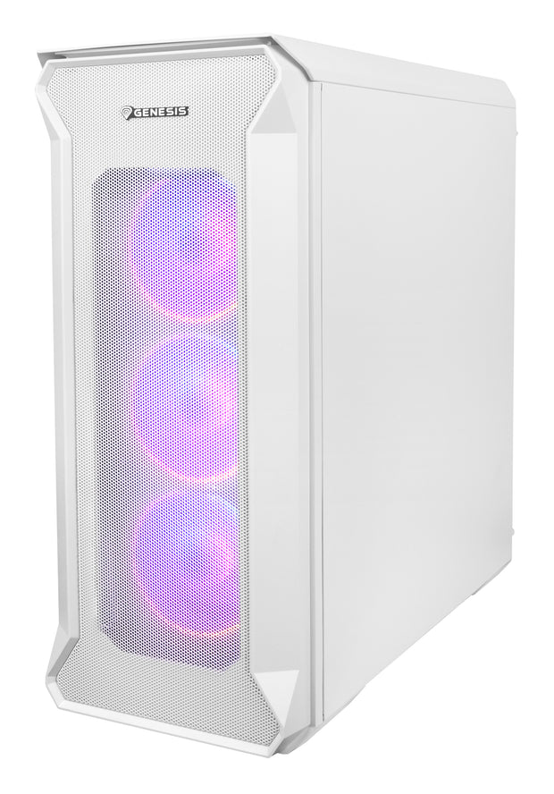 GENESIS Irid 505 ARGB Midi Tower Vit datorväska