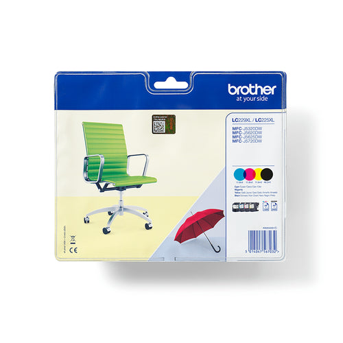 Brother LC229XLVALBPDR bläckpatroner Original Svart