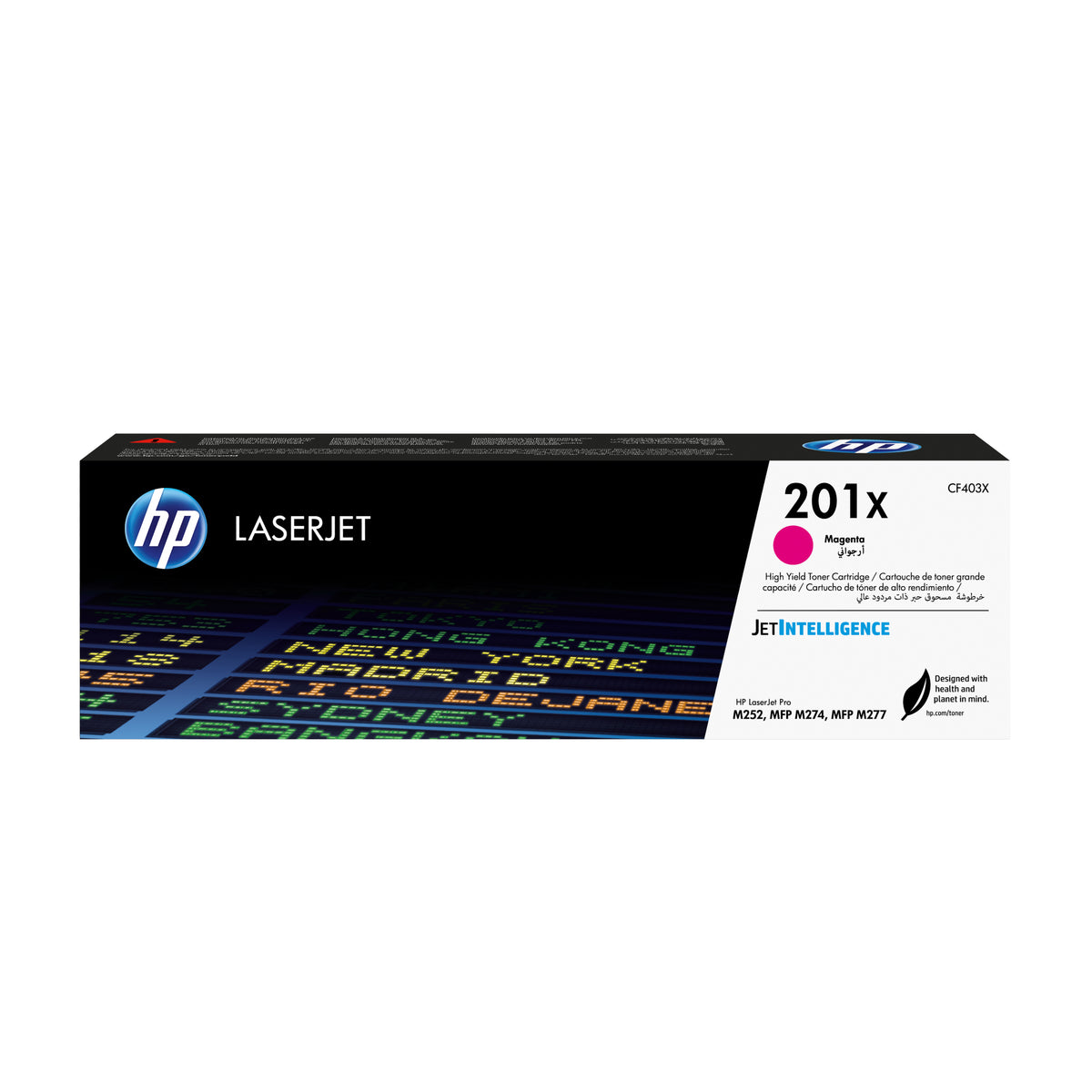 HP 201X magenta original LaserJet-tonerkassett med hög kapacitet