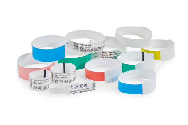 Zebra Z-Band UltraSoft Wristband Vit utskriftsbara Etiketter
