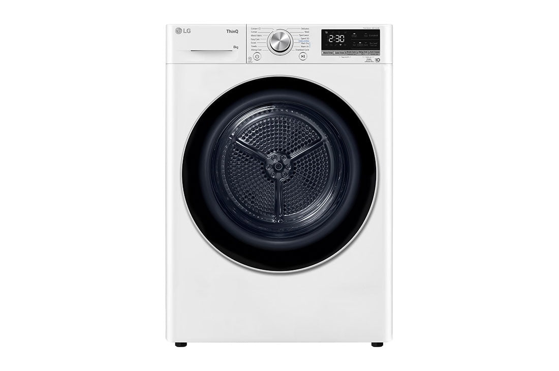 LG RH80V9AV3N tumlare Fristående Frontmatad 8 kg Svart
