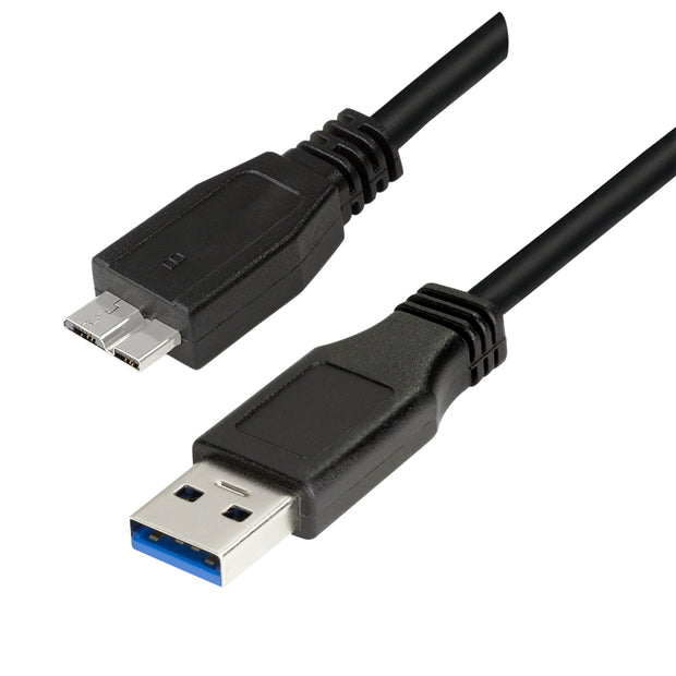 LogiLink CU0026 USB-kablar USB 3.2 Gen 1 (3.1 Gen 1) 1 m USB A Micro-USB B 5 Gbit/s 4,5 W Svart