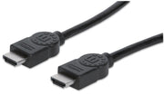 Manhattan 323192 HDMI-kabel 1 m HDMI Typ A (standard) Svart