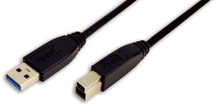 LogiLink 2m USB 3.0 USB-kablar USB 3.2 Gen 1 (3.1 Gen 1) USB A USB B 5 Gbit/s Svart