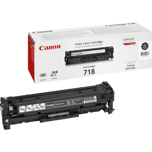 Canon CRG-718 Bk Tonerkassett Original Svart