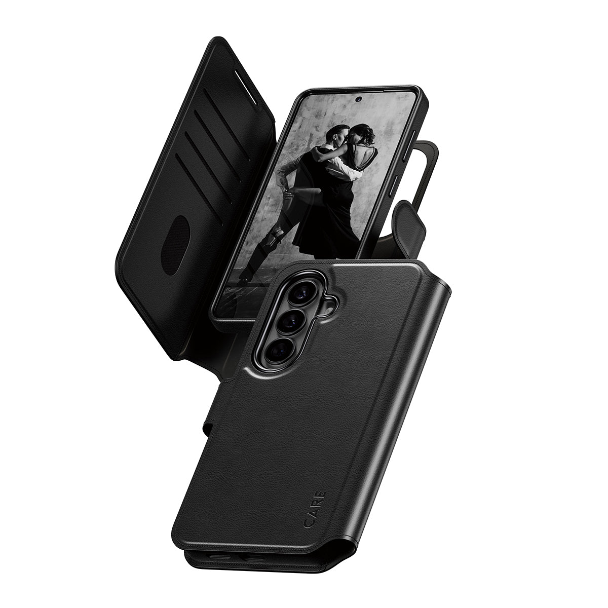 PanzerGlass CARE by Tango 2-in-1 Wallet Case w. Qi Samsung Galaxy S26