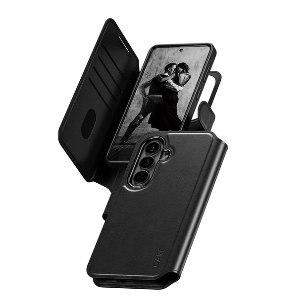 PanzerGlass CARE by Tango 2-in-1 Wallet Case w. Qi Samsung Galaxy S26
