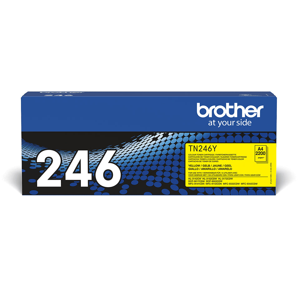 Brother TN-246Y Tonerkassett Original Gul