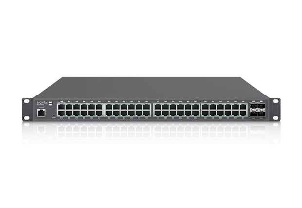EnGenius ECS1552 nätverksswitchar hanterad L2+ Gigabit Ethernet (10/100/1000) Svart