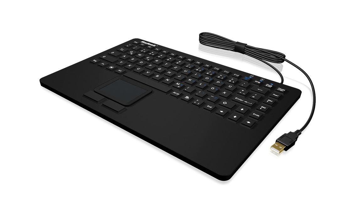 KeySonic KSK-5230 IN (CH) tangentbord Kontor USB QWERTZ schweizisk Svart