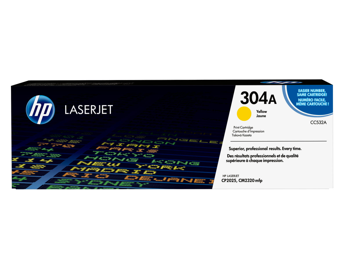 HP 304A gul original LaserJet tonerkassett